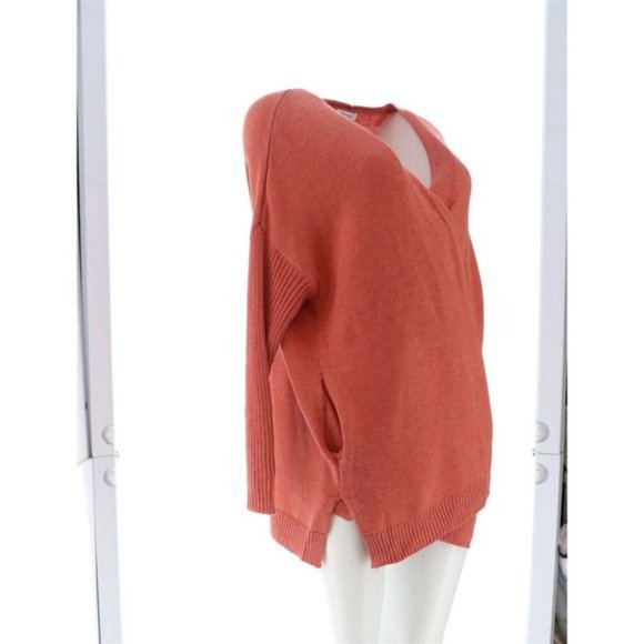 NWT SKINNYGIRL SUNDAZED MOUJ CARDIGAN SWEATER FADED ROSE MEDIUM - Picture 8 of 12